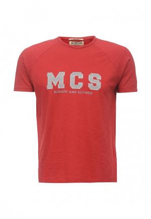 Футболка MCS. Цвет: красный