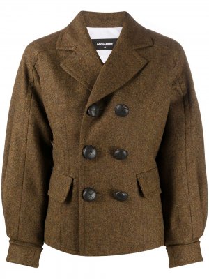 Двубортный пиджак Dsquared2. Цвет: коричневый