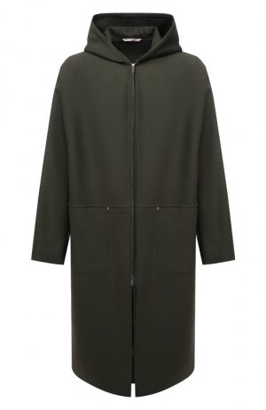 Пальто из шерсти и кашемира Valentino. Цвет: хаки