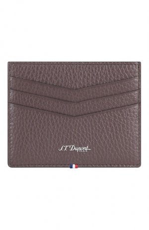 Кожаный футляр для кредитных карт S.T. Dupont. Цвет: коричневый