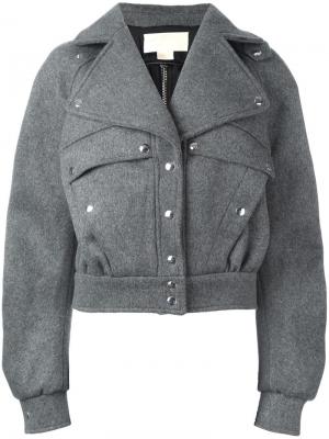 Куртка с застежкой на кнопки Antonio Berardi. Цвет: серый