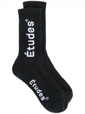 Logo embroidered socks Etudes. Цвет: черный