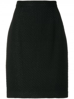 Прямая юбка Krizia Pre-Owned. Цвет: черный