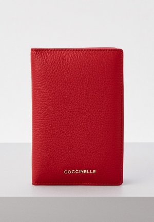 Обложка для паспорта Coccinelle METALLIC SOFT. Цвет: красный
