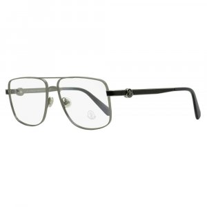 Men s Pilot Eyeglasses ML5178 008 Gunmetal Gray 55mm Moncler