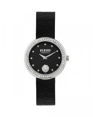 Часы Леа Хрустальные, 35 мм , цвет Black Versus Versace