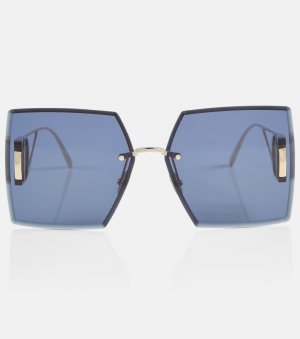 Солнцезащитные очки 30Montaigne S7U в квадратной оправе , синий Dior Eyewear
