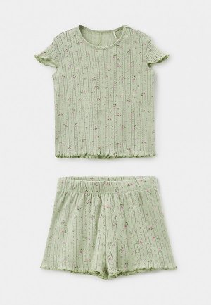 Пижама Sela Exclusive online. Цвет: зеленый