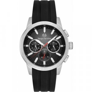 Наручные часы , черный, серебряный SERGIO TACCHINI. Цвет: серый/черный/серебристый