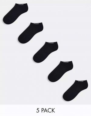 5 пар черных спортивных носков FCUK French Connection