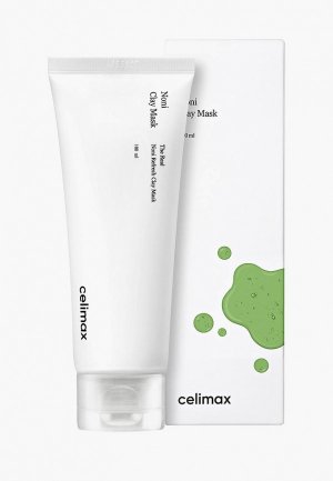 Маска для лица Celimax The Real Noni Refresh Clay Mask, 100 мл. Цвет: зеленый
