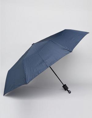Синий зонт в полоску Peter Werth. Цвет: синий