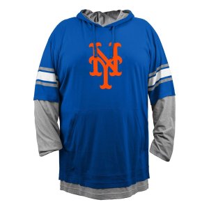 Мужской пуловер с капюшоном Royal New York Mets Big & Tall Twofer Era