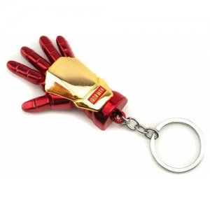Брелок для ключей Железный человек перчатка NoBrand. Цвет: красный