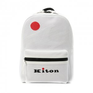 Текстильный рюкзак Kiton. Цвет: белый