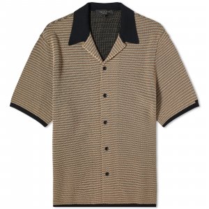 Рубашка Rag & Bone Felix Short Sleeve, черный