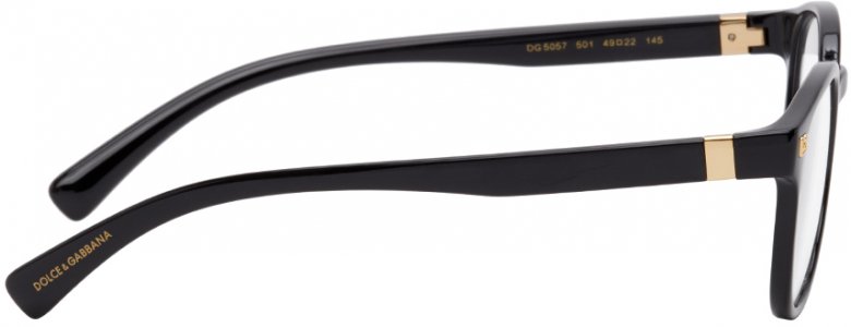 Black Monogram Glasses Dolce & Gabbana. Цвет: 501 black