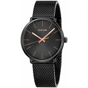 Наручные часы Calvin Klein K8M21421 с миланским браслетом. Цвет: серебристый/черный