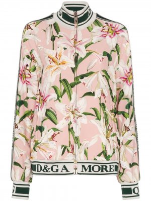 Спортивная куртка с принтом Dolce & Gabbana. Цвет: разноцветный