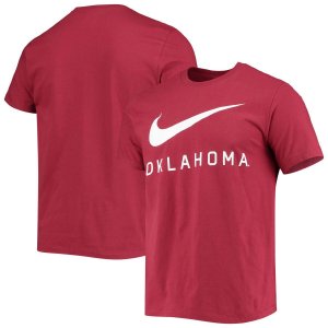 Мужская малиновая футболка с большой галочкой Оклахома Сунерс Nike