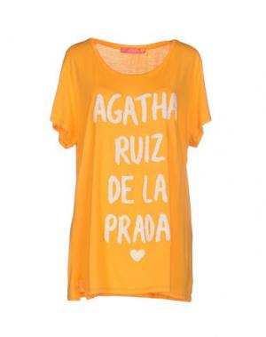 Футболка AGATHA RUIZ DE LA PRADA. Цвет: оранжевый