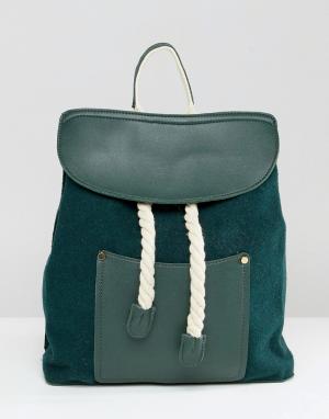 Рюкзак со шнурком Liquorish. Цвет: зеленый