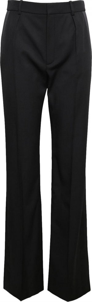 Брюки High-Waisted Tuxedo Pants 'Nero', черный Saint Laurent