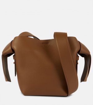Кожаная мини-сумка через плечо Musubi, коричневый Acne Studios