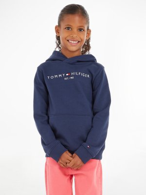 Детский пуловер с капюшоном Essential , сумеречный флот Tommy Hilfiger