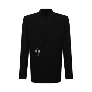 Шерстяной пиджак Givenchy. Цвет: чёрный