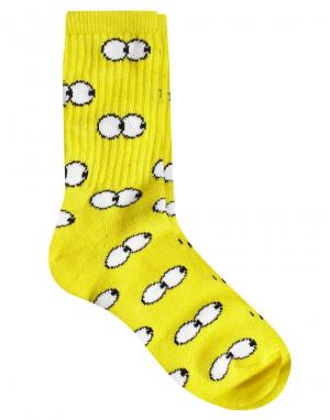 Носки Peep Toe Lazy Oaf. Цвет: желтый