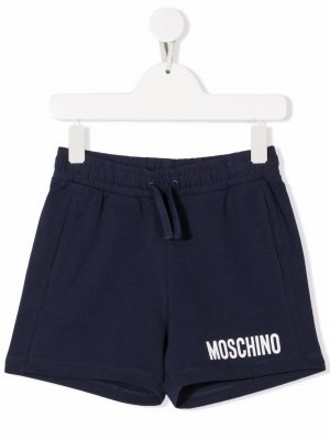 Logo-print shorts Moschino Kids. Цвет: синий