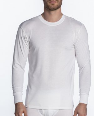 Мужская белая футболка с длинными рукавами Punto Blanco, белый blanco. Цвет: белый