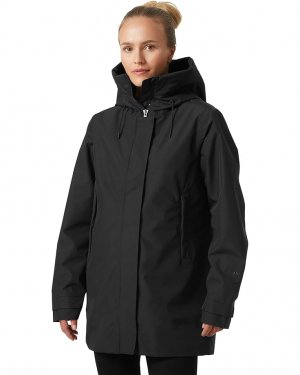 Пальто Victoria Mid Length Raincoat, черный Helly Hansen