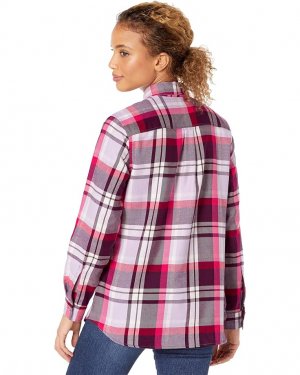 Рубашка Plus Size Firelight Flannel Shirt, цвет Light Plum Eddie Bauer