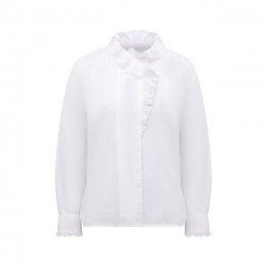 Хлопковая блузка Isabel Marant Etoile. Цвет: белый