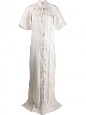 Платье макси с короткими рукавами Murmur. Цвет: белый