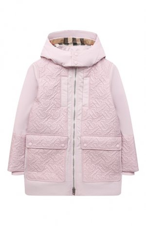 Пуховая куртка Burberry. Цвет: розовый