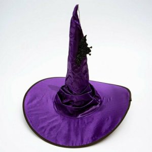 Шляпа карнавальная Фиолетовая, драпированная, с летучей мышью, р. 56 – 58 ЛАС ИГРАС. Цвет: фиолетовый