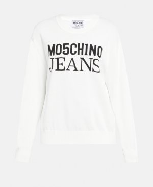 Джемпер с длинными рукавами , белый Moschino Jeans