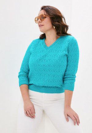 Пуловер Iglena. Цвет: бирюзовый