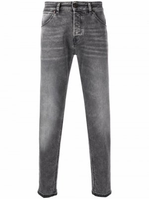 Узкие джинсы средней посадки Pt01. Цвет: черный