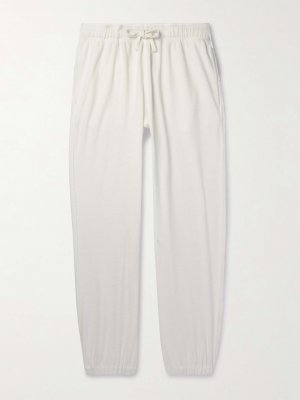 Зауженные махровые брюки из смесового хлопка Play, белый Vilebrequin