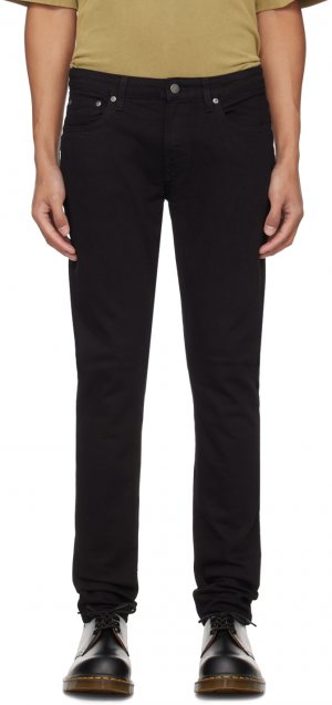 Черные джинсы скинни Lin , цвет Black/Black Nudie Jeans