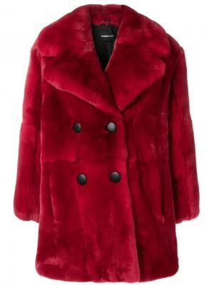 Укороченное пальто Veronica Numerootto. Цвет: красный