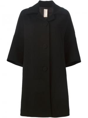 Однобортное пальто Antonio Marras. Цвет: чёрный