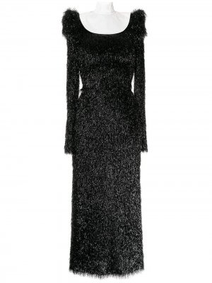 Платье макси Nun Robe Sankuanz. Цвет: черный