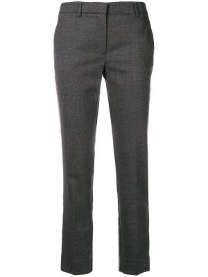 Укороченные брюки кроя слим Mauro Grifoni. Цвет: серый