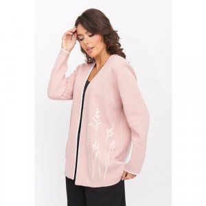 Пиджак , размер 50, розовый Текстильная Мануфактура. Цвет: розовый