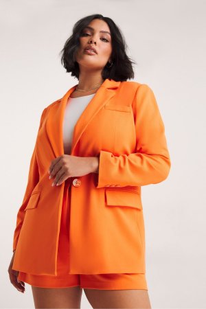 Оранжевый приталенный пиджак Billie Premium , Simply Be